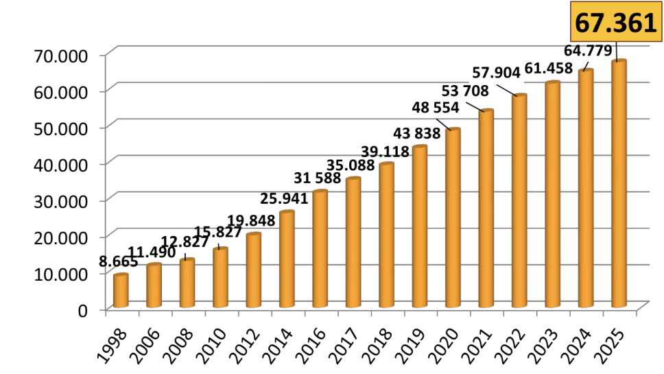 Anteil männlicher Fachkräfte (bundesweit)